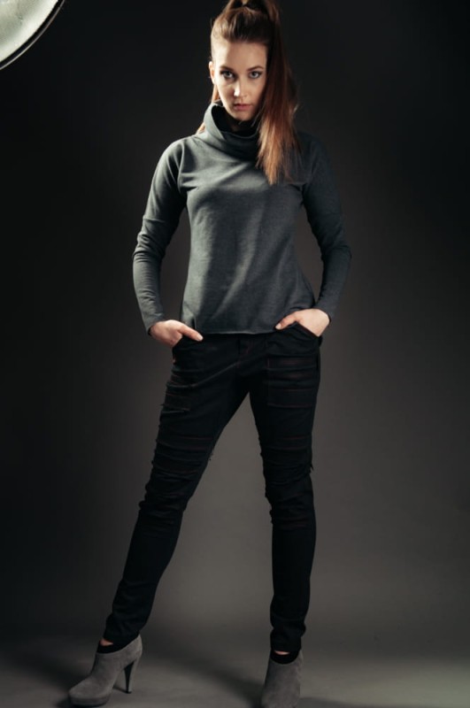 Bluza jaskółkowa ciemnoszara