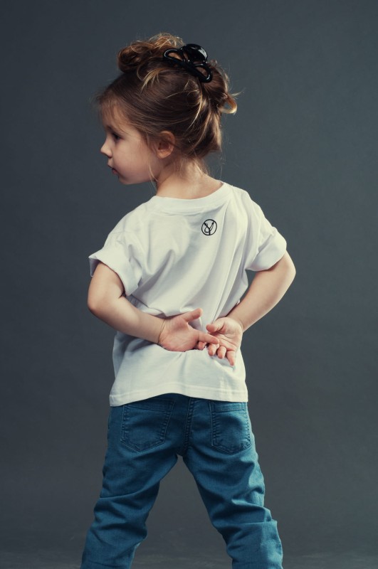 T-shirt MIASTO JEST MOJE dziecięcy biały