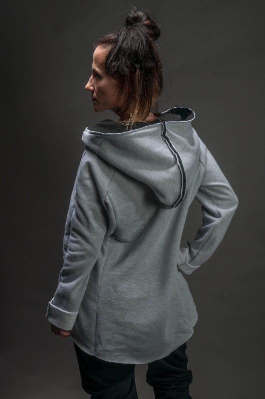 Bluza Bokserska Szara Komplet Mama/Dziecko