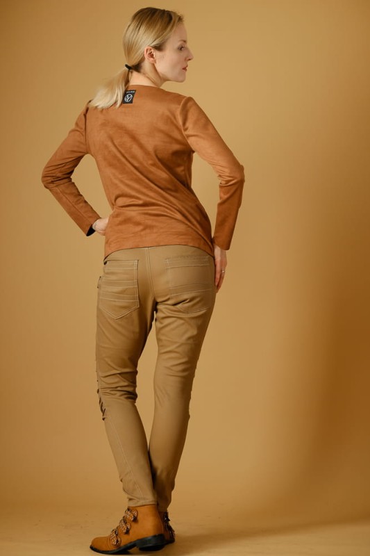 Bluzka karmelowa damska