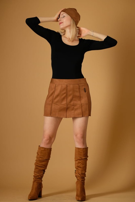 Spódnica Karmelowa Mini