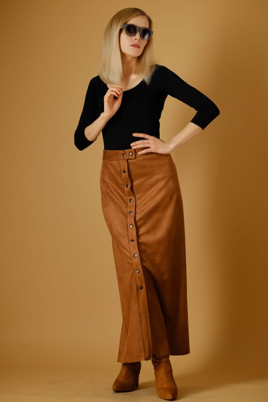 Spódnica Karmelowa Maxi