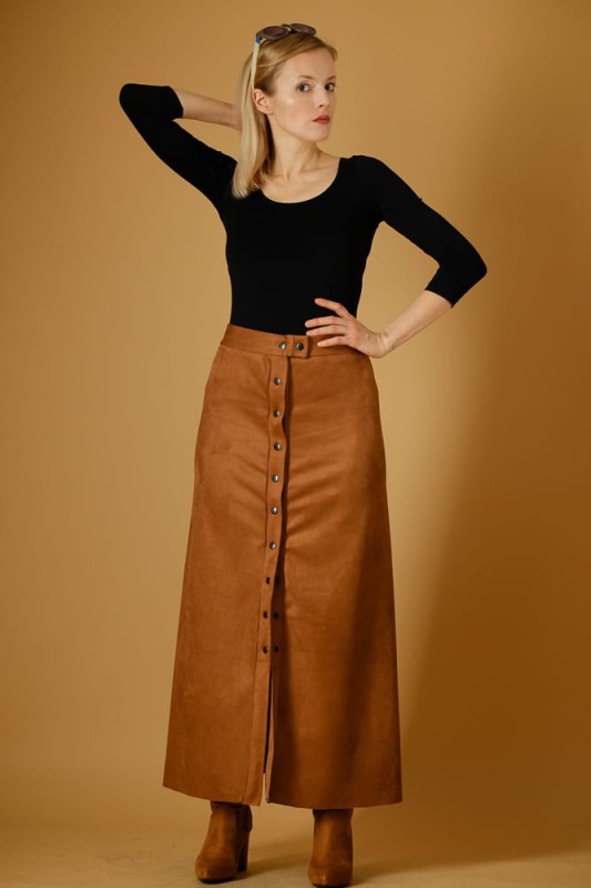 Spódnica Karmelowa Maxi