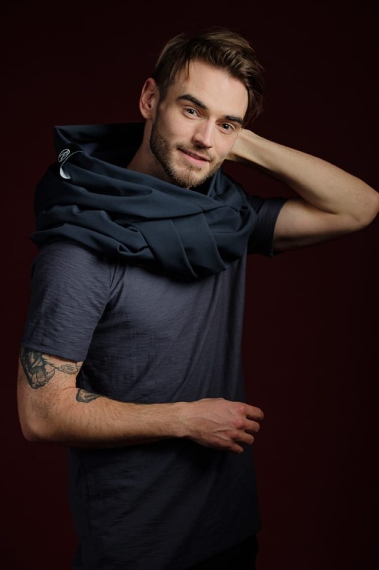 Przeciwdeszczowy Komin z Kapturem z polarem, polska produkcja,