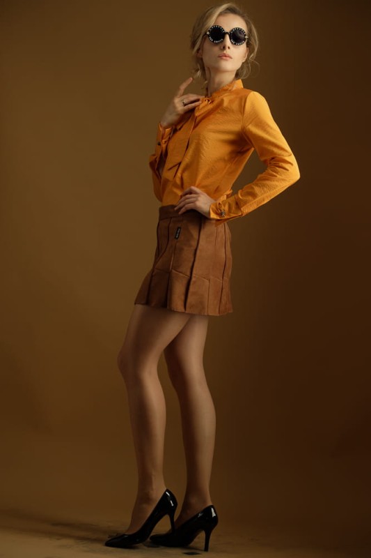 Spódnica Karmelowa Mini