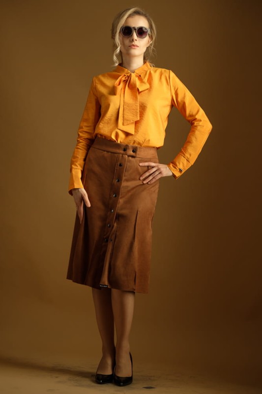 Spódnica Karmelowa Midi