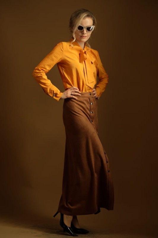 Spódnica Karmelowa Maxi