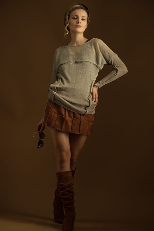 Spódnica Karmelowa Mini