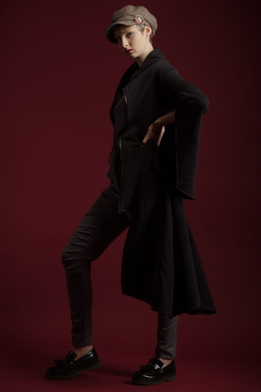 Płaszcz damski Wichrun czarny