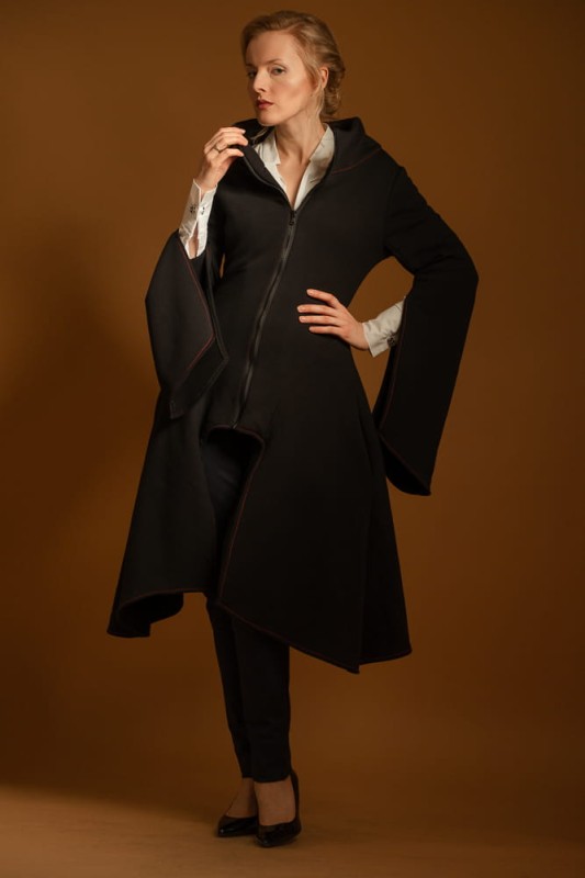 Płaszcz damski Wichrun czarny