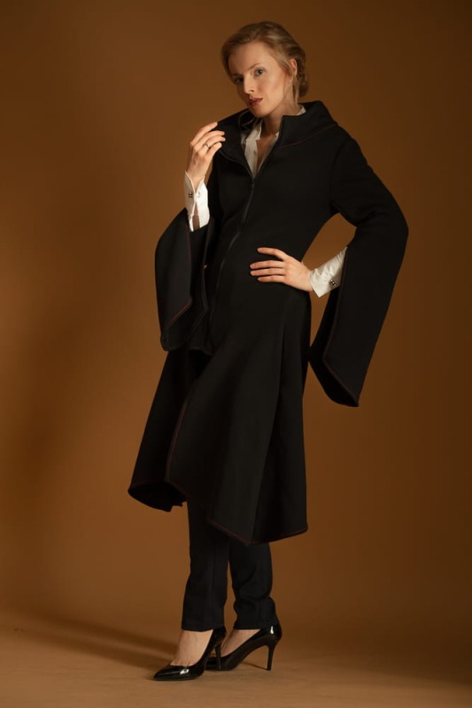 Płaszcz damski Wichrun czarny