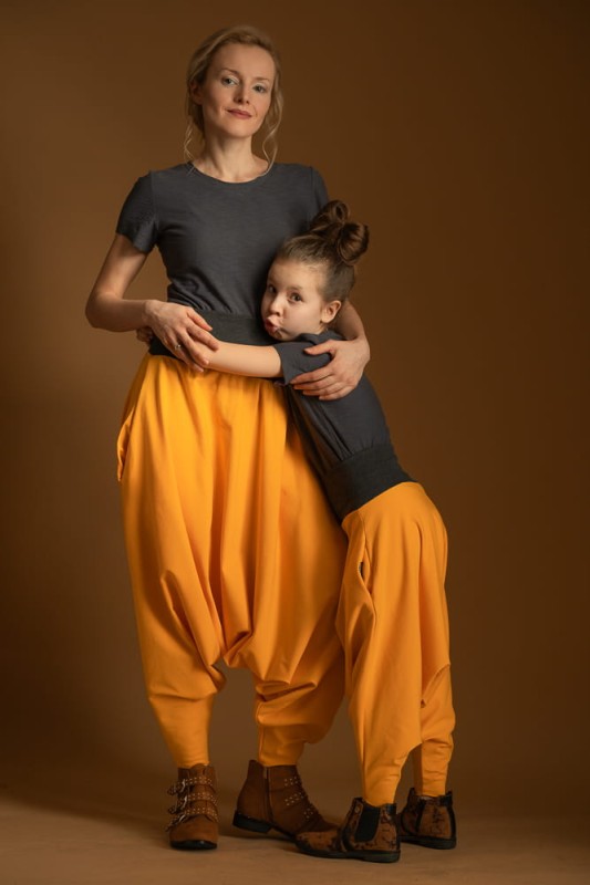 Haremki Mandarynka Komplet Mama/Dziecko