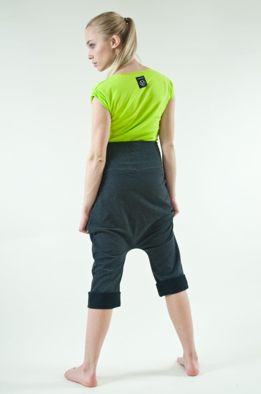 Szorty ciemnoszare damskie