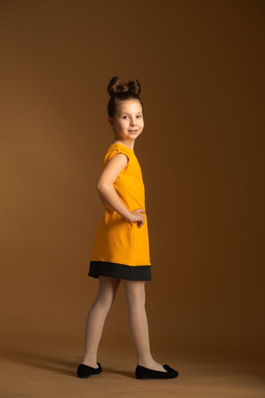 Sukienka mandarynkowa komplet