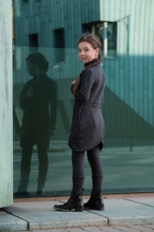 Płaszcz Revolter dziecięcy grafit