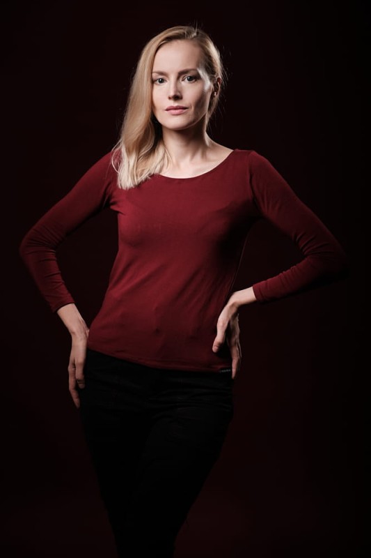 Bluzka Bardzo Bordo