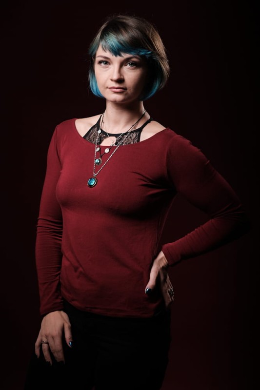 Bluzka Bardzo Bordo