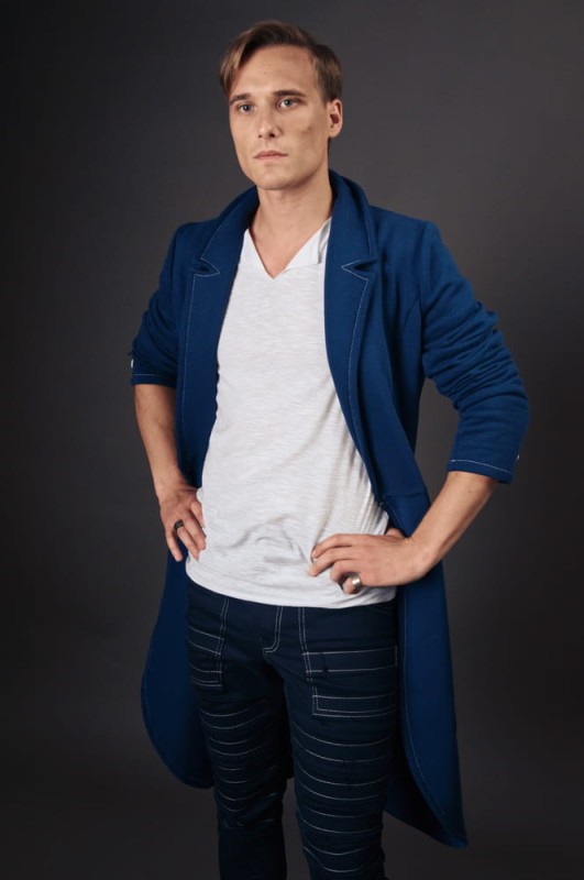 Płaszcz Revolter granatowy męski 