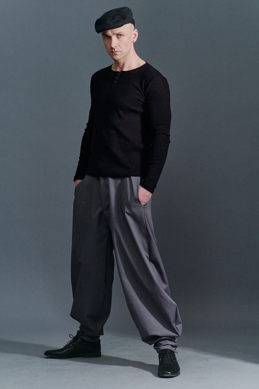 Spodnie Cwaniaki Szare Męskie