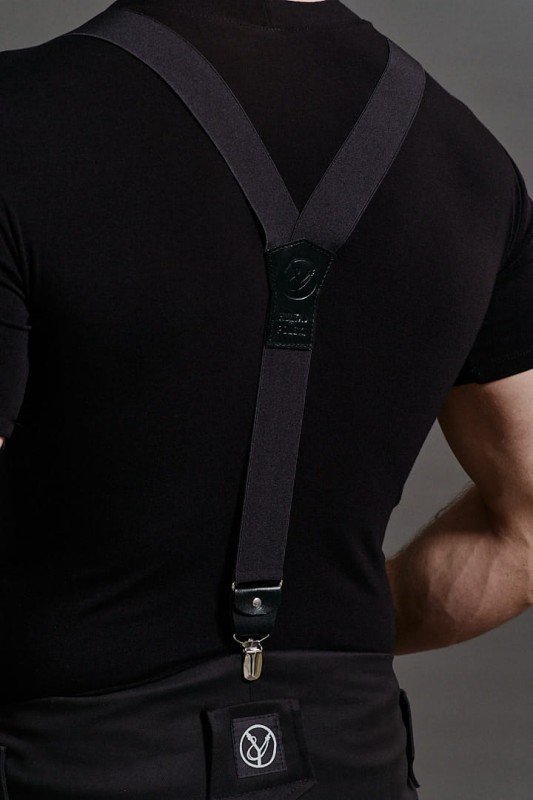 Szelki męskie czarne