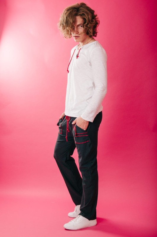 Bluzka Szpanerka Biała męska