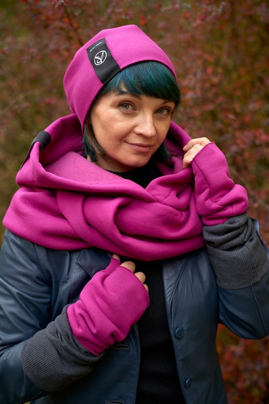 Czapka Beanie różowa dla kobiety