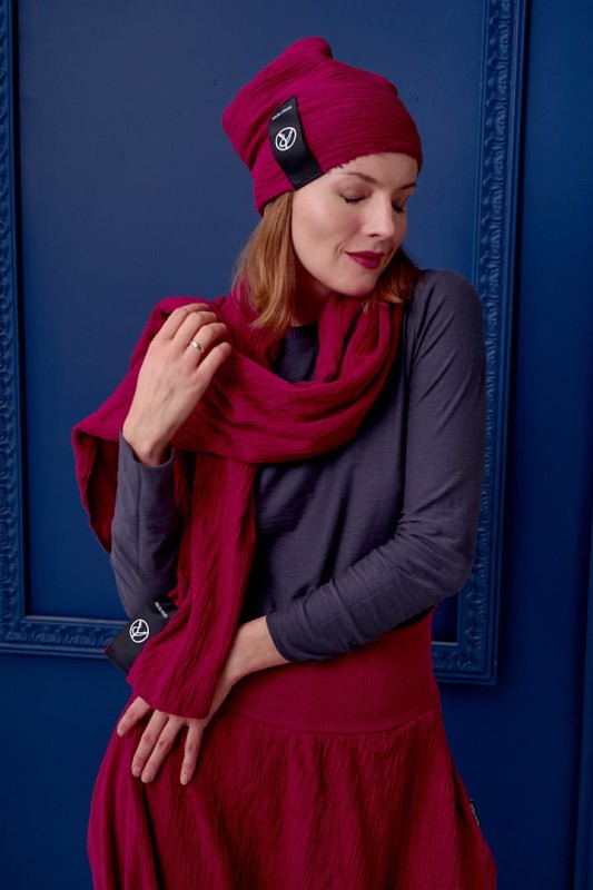 Hultajka Warkocz Bordo