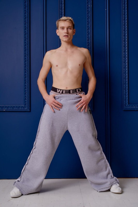 Hultaj Polski – szerokie spodnie dresowe unisex Sztosy ręcznie szyte w Polsce