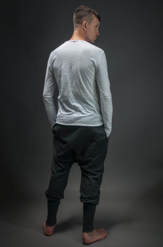 Spodnie Wąskie Ciemnoszare