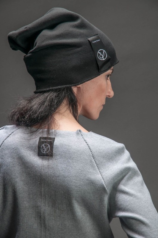 Czapka typu beanie damska czarna