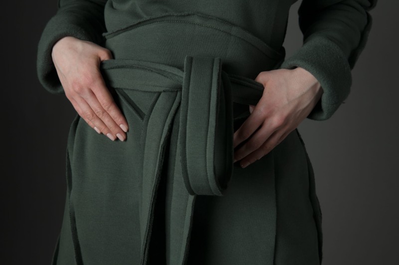 Długi Płaszcz Imago khaki