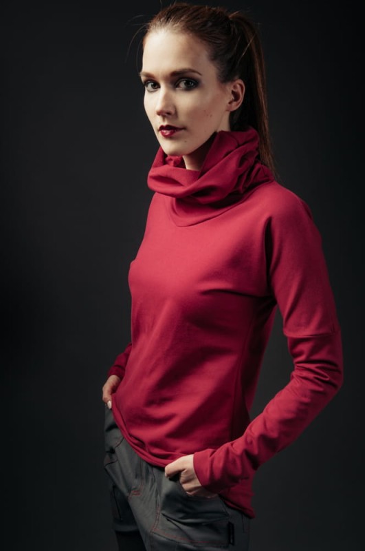  Bluza jaskółkowa amarant 