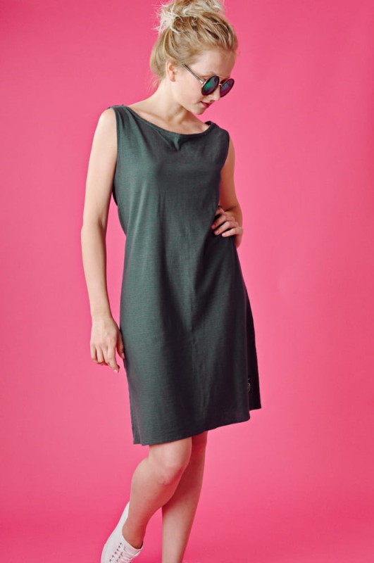 Sukienka z Kamykiem Grafit