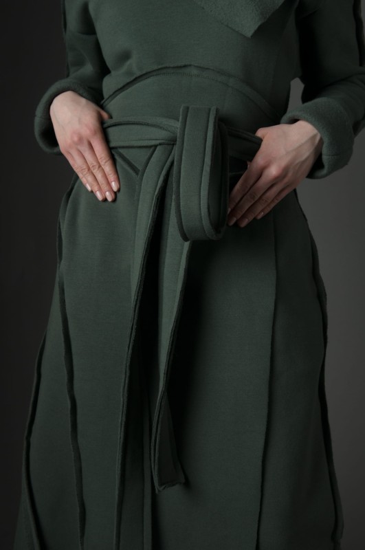 Długi Płaszcz Imago khaki