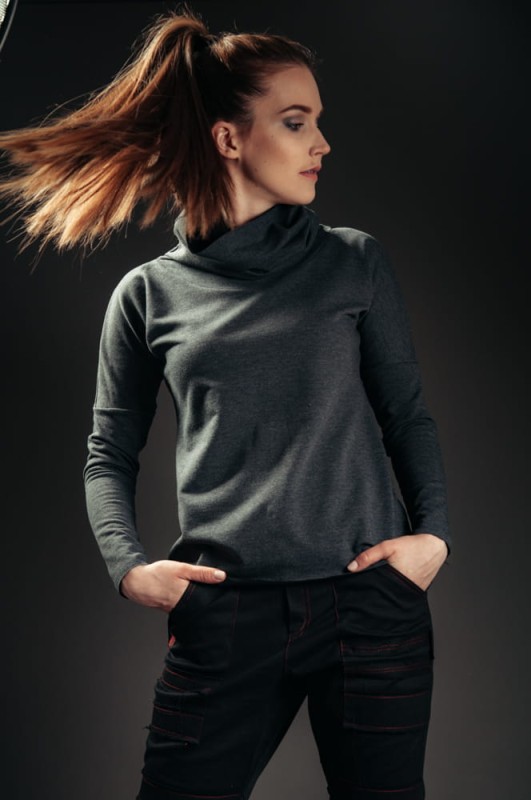 Bluza jaskółkowa ciemnoszara