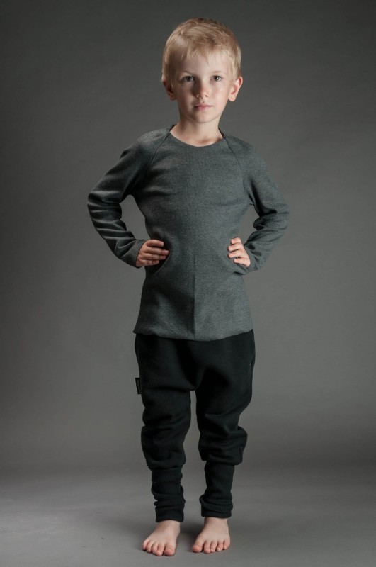 Bluzka dziecięca ciemnoszara