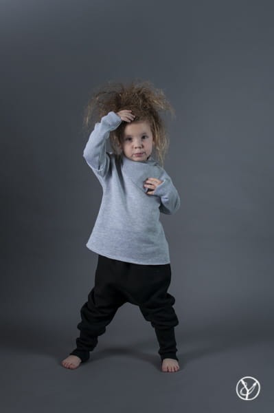 Bluza szara z kołnierzem