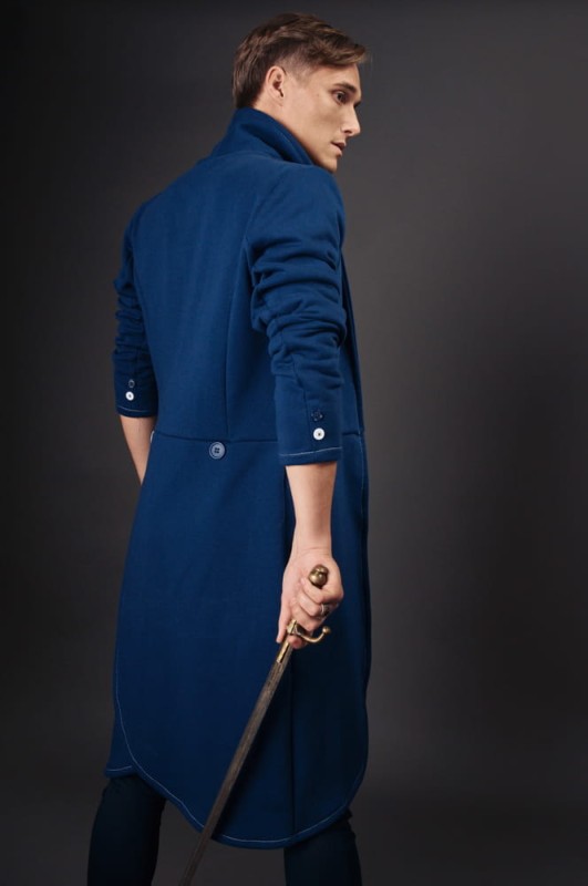 Płaszcz Revolter granatowy męski 