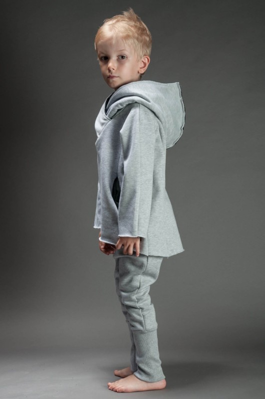 Bluza Bokserska Szara Komplet Mama/Dziecko