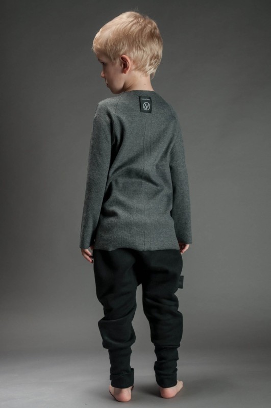 Bluzka dziecięca ciemnoszara