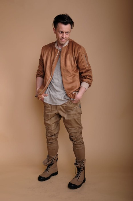 Pustynne spodnie Rockersy męskie w stylu safari