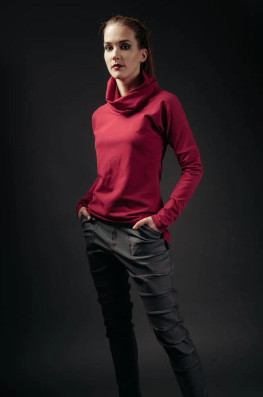  Bluza jaskółkowa amarant 