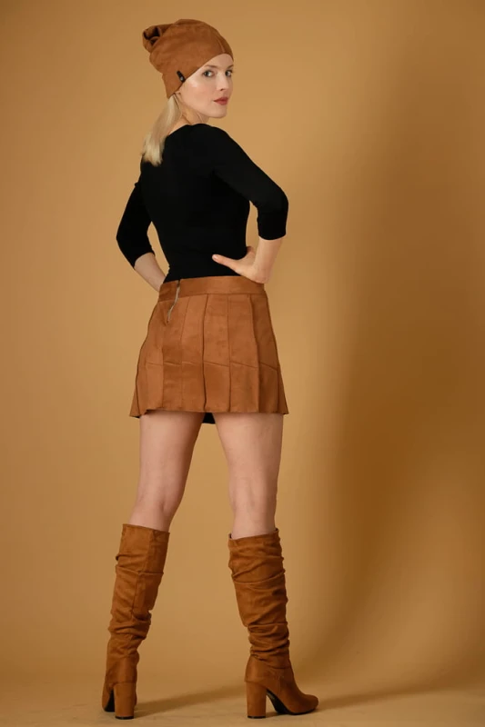 Spódnica Karmelowa Mini
