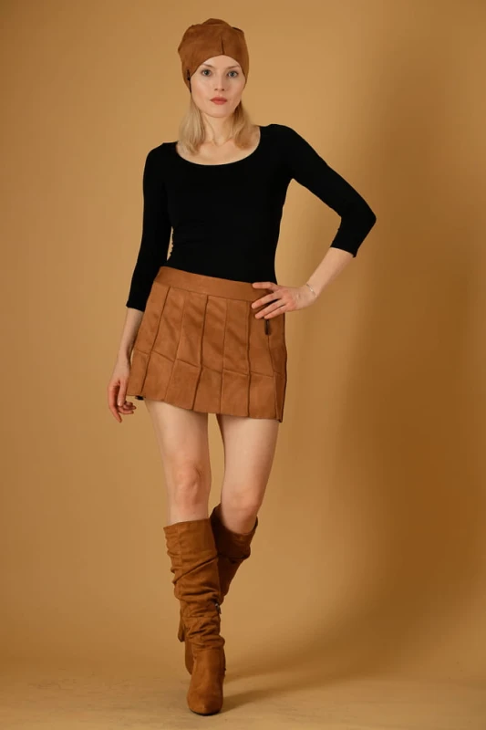 Spódnica Karmelowa Mini