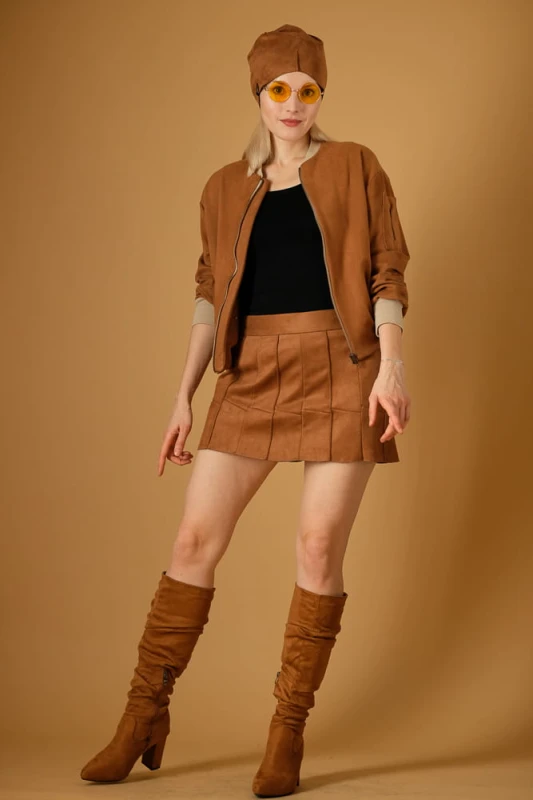 Spódnica Karmelowa Mini