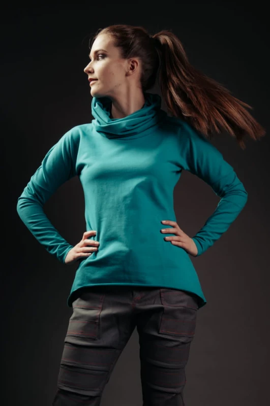 Bluza jaskółkowa turkus
