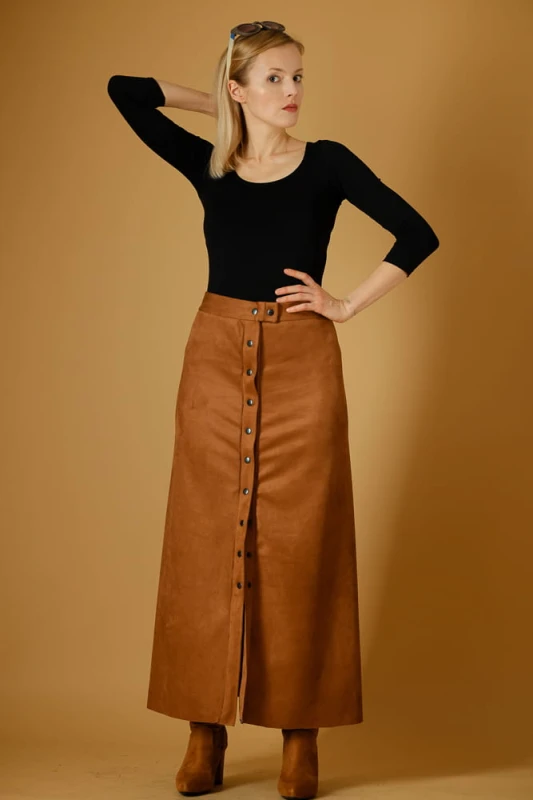 Spódnica Karmelowa Maxi