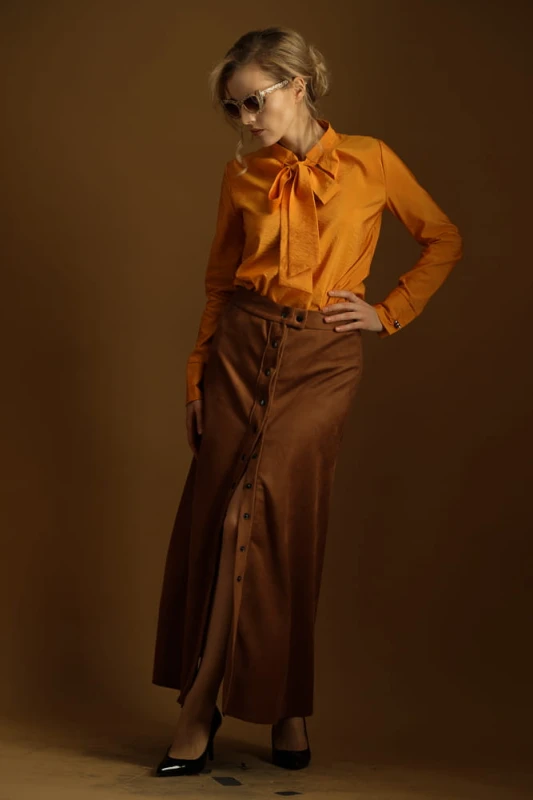 Spódnica Karmelowa Maxi