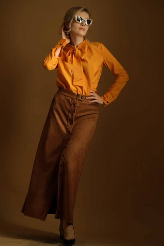 Spódnica Karmelowa Maxi