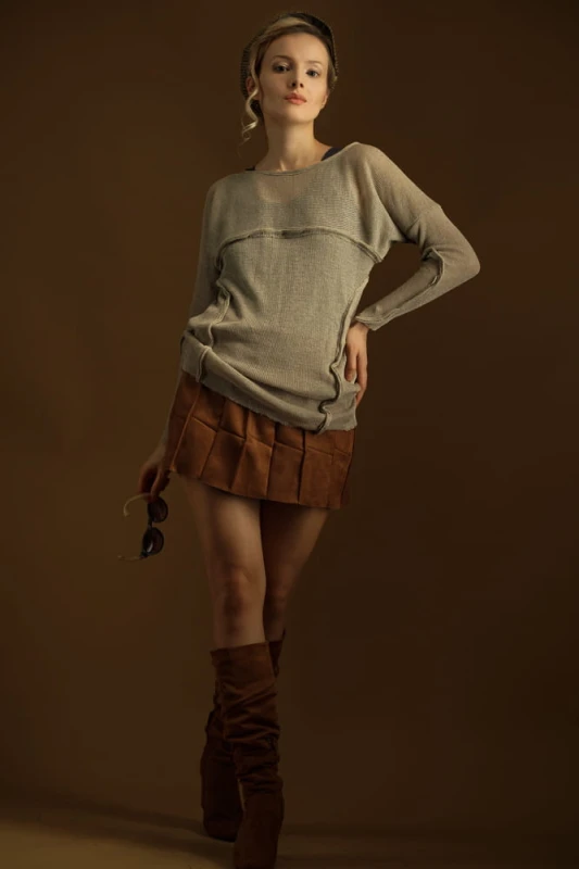 Spódnica Karmelowa Mini